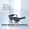 Occhiali da sole Bluetooth 5.3 con audio intelligente e traduzione tramite IA - Nero