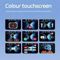 Auricolari wireless Bluetooth 5.4 con traduzione AI e custodia di ricarica con touchscreen - Nero