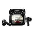 Auricolari wireless Bluetooth 5.4 con traduzione AI e custodia di ricarica con touchscreen - Nero