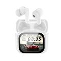 Auricolari wireless Bluetooth 5.4 con traduzione AI e custodia di ricarica con touchscreen - Bianco