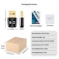 Adattatore USB Bluetooth 6.0 / Ricevitore e trasmettitore audio wireless per Windows