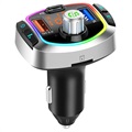 Baseus Energy Column QC3.0 Car Charger / Bluetooth FM Transmitter - Silver