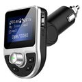 Doppio Caricabatterie Da Auto Usb & Trasmettitore Bluetooth Fm Bt39 - Nero