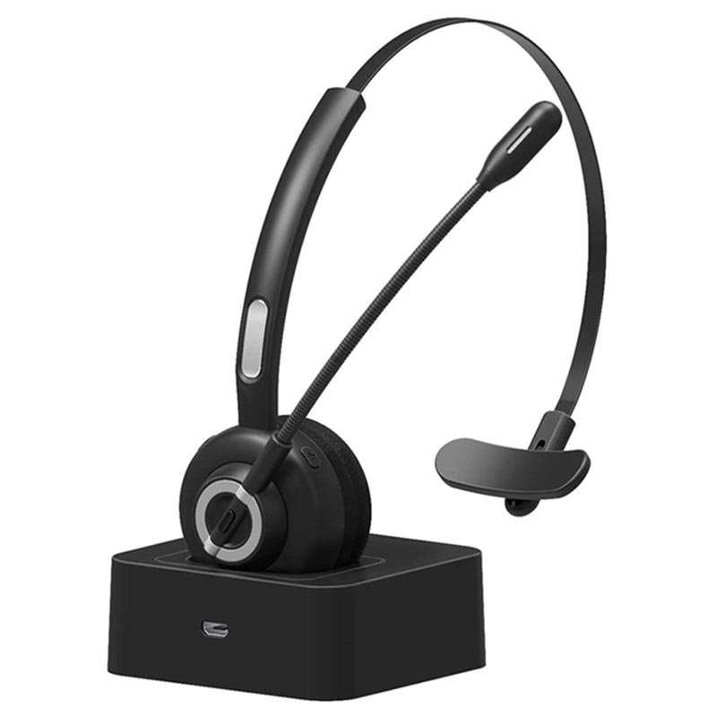 Auricolare Bluetooth con Microfono e Base di Ricarica M97 - Nero