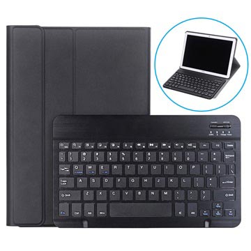 Custodia a Flip con Tastiera Bluetooth per Huawei MediaPad M5 10 - Nera