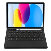 Custodia con tastiera Bluetooth per iPad 2022/2025 - Blu Scuro