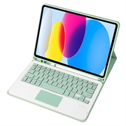 Custodia con tastiera Bluetooth per iPad 2022/2025 - Verde chiaro