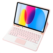 Custodia con tastiera Bluetooth per iPad 2022/2025 - Rosa