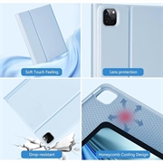 Custodia con tastiera Bluetooth per iPad Air 13 2026/2025/2024/iPad Pro 12.9 2022/2021/2020/2018 - Baby Blu
