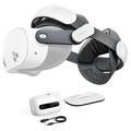 Cinghia per la testa con batteria integrata BoboVR M3 Pro+ per Meta Quest 3/3S - 6500mAh