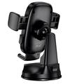 Supporto da auto a gravità Borofone BH132 per parabrezza/cruscotto - 4.5"-7" - Nero