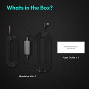 Kit di installazione fissa per dash cam Botslab - USB-C, monitoraggio parcheggio 24 ore su 24, 7 giorni su 7, protezione da bassa tensione - Nero