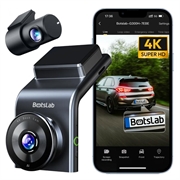 Botslab G300H Plus - Telecamera per cruscotto/posteriore - 4K, Wi-Fi, GPS, LCD da 2.4" - Grigio
