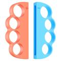 Protezioni per le nocche da boxe per 2 controller Joy-Con di Nintendo Switch - 2 pezzi - Arancione / Blu