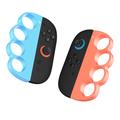Protezioni per le nocche da boxe per 2 controller Joy-Con di Nintendo Switch - 2 pezzi - Arancione / Blu
