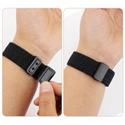Cinturino in nylon intrecciato con chiusura magnetica per Apple Watch - 49mm/46mm/45mm/44mm - Nero