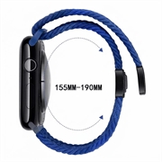 Cinturino in nylon intrecciato con chiusura magnetica per Apple Watch - 49mm/46mm/45mm/44mm - Blu