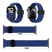 Cinturino in nylon intrecciato con chiusura magnetica per Apple Watch - 49mm/46mm/45mm/44mm - Blu
