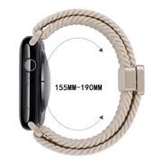 Cinturino in nylon intrecciato con chiusura magnetica per Apple Watch - 49mm/46mm/45mm/44mm - Luce stellare