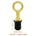 Tappo di scarico in ottone per barca/tappo per foro di scarico con guarnizione in gomma - 19mm (3/4")