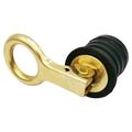 Tappo di scarico in ottone per barca/tappo per foro di scarico con guarnizione in gomma - 25mm (1")