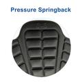 Cuscino per sedile moto ergonomico e traspirante - Nero