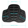 Cuscino per sedile moto ergonomico e traspirante - Nero