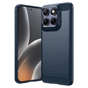 Custodia in TPU spazzolato per Motorola Edge 70 Fusion/70 Fusion+ - Fibra di Carbonio