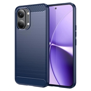Custodia in TPU spazzolato per Xiaomi Redmi Turbo 5 Max/Poco X8 Pro Max - Fibra di Carbonio - Blu