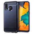 Brushed Huawei Y5 (2019), Honor 8S TPU Case - Carbon Fiber - Black