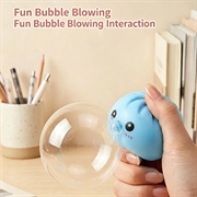 Giocattolo antistress squishy dumpling che fa bolle, con cestello per cottura a vapore - Blu