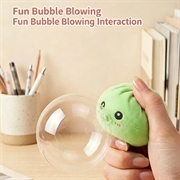 Giocattolo antistress squishy dumpling che fa bolle, con cestello per cottura a vapore - Verde