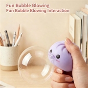 Giocattolo antistress squishy dumpling che fa bolle, con cestello per cottura a vapore - Viola