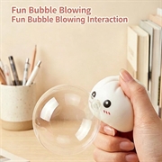 Giocattolo antistress squishy dumpling che fa bolle, con cestello per cottura a vapore - Bianco