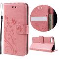 Custodia a portafoglio per iPhone 7/8/SE (2020)/SE (2022) serie Butterfly - Rosa