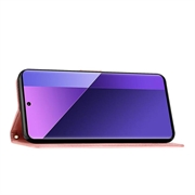 Custodia a portafoglio per Motorola Moto G86 serie Butterfly - Rosa Oro