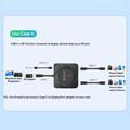 C-HD019 Switch bidirezionale USB-C - 8K/10 Gbps/100W - Nero