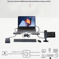C-HD019 Switch bidirezionale USB-C - 8K/10 Gbps/100W - Nero