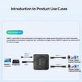 C-HD019 Switch bidirezionale USB-C - 8K/10 Gbps/100W - Nero