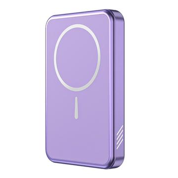 C10 Portable 15W Power Bank magnetico senza fili 5000mAh - viola