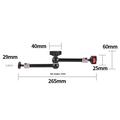 C119 Supporto regolabile per fotocamera con braccio flessibile da 11"