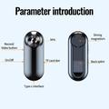 Mini videocamera C20 1080p con clip posteriore, registratore vocale, scheda da 128GB - Nero