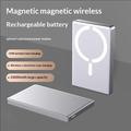 Power bank magnetico C26 da 10000mAh con ricarica rapida USB-C da 18W - Argento