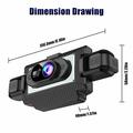 C313 Dash Cam WiFi a 4 canali 1080p con telecamera posteriore - Registrazione interna/esterna - Nero