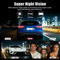 C313 Dash Cam WiFi a 4 canali 1080p con telecamera posteriore - Registrazione interna/esterna - Nero