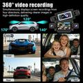 C313 Dash Cam WiFi a 4 canali 1080p con telecamera posteriore - Registrazione interna/esterna - Nero