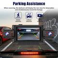 C313 Dash Cam WiFi a 4 canali 1080p con telecamera posteriore - Registrazione interna/esterna - Nero