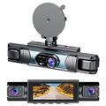 C315: dash cam WiFi a 4 canali con copertura a 360° - Nero