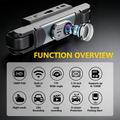 C315: dash cam WiFi a 4 canali con copertura a 360° - Nero