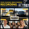 C315: dash cam WiFi a 4 canali con copertura a 360° - Nero